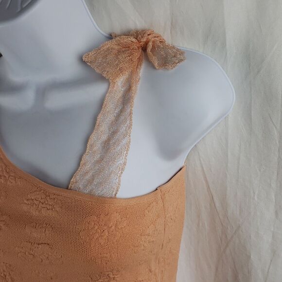 Zara Kids 11-12 Peach Asymmetrical One Shoulder Cropped Top - Picture 2 of 7